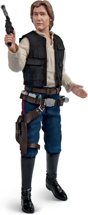 The Ashton-Drake Galleries Star Wars Han Solo Collector's Edition Portrait Statue, 16 Inches, Poseable with Fabric Clothing
