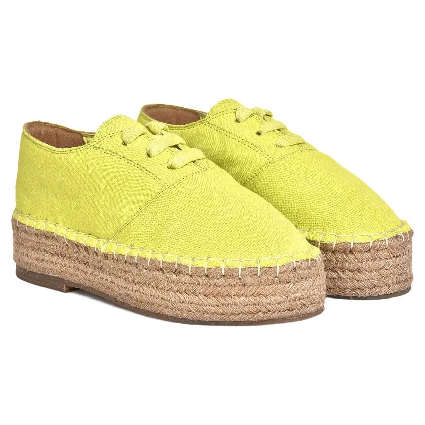 The Havana Lace-ups - Ladies Fancy Lime Shoes