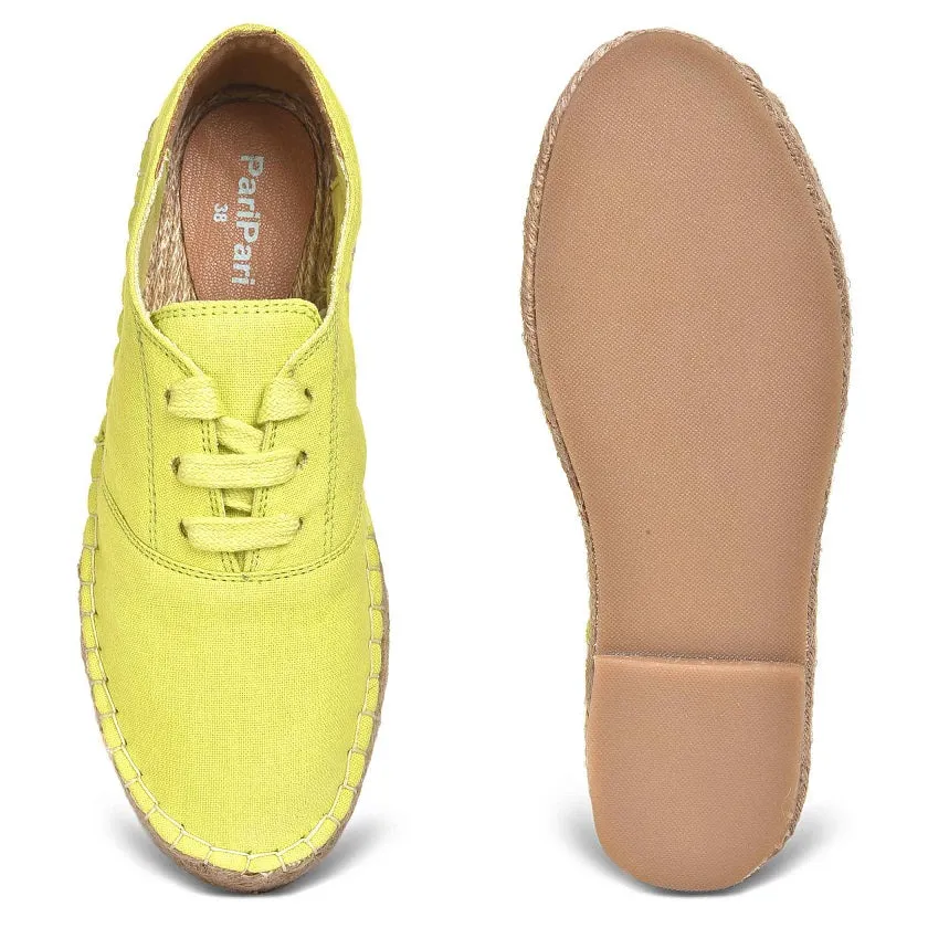 The Havana Lace-ups - Ladies Fancy Lime Shoes