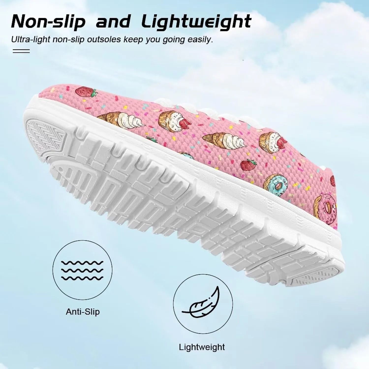 Trendy Girls Running Shoes Cute Sneakers for Kids School Athletic Shoes