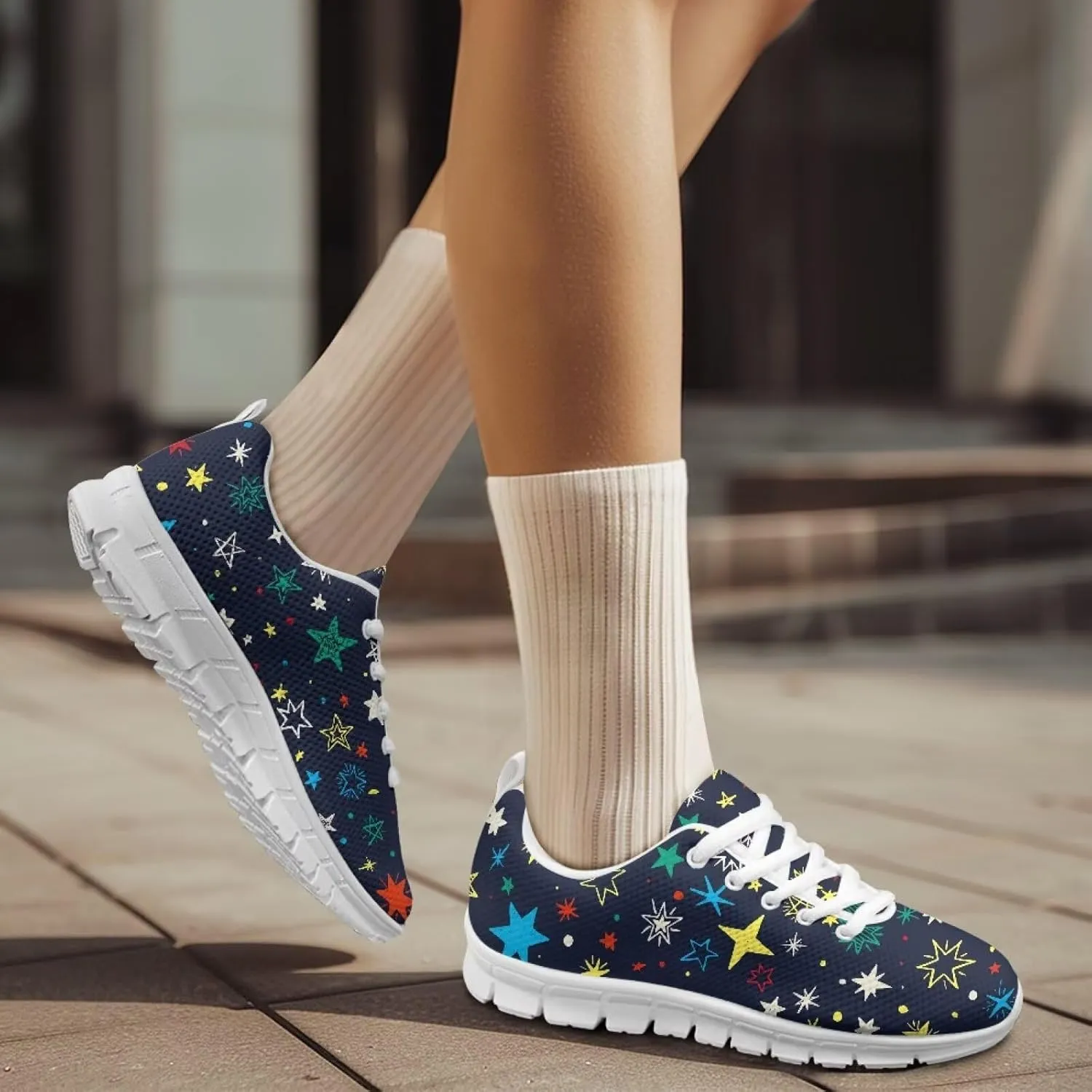 Trendy Running Shoes for Women Fashion Sneakers Breathable Tennis Shoes