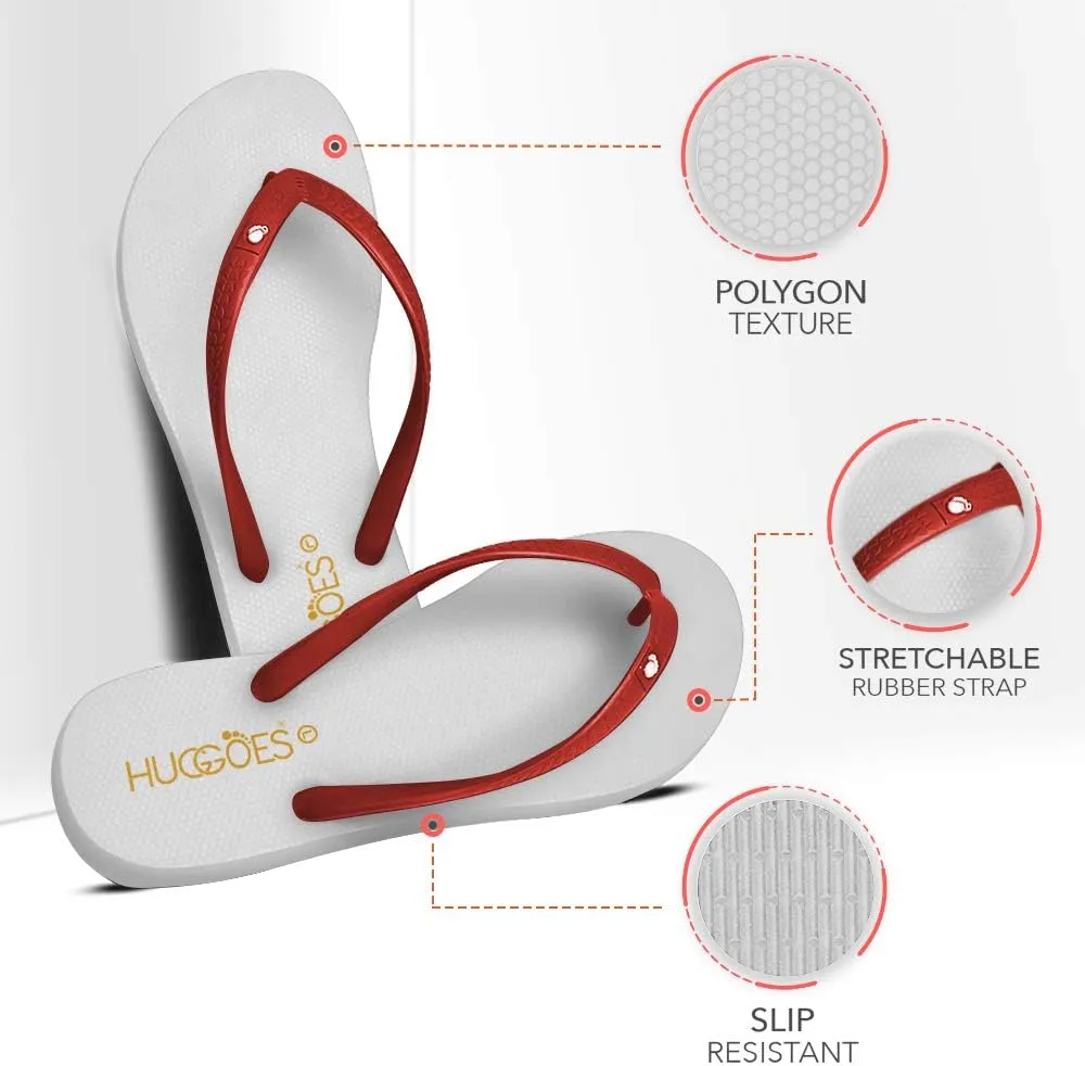 Ultra Soft Comfortable Natural Rubber Summer Beach Flip Flops For Women