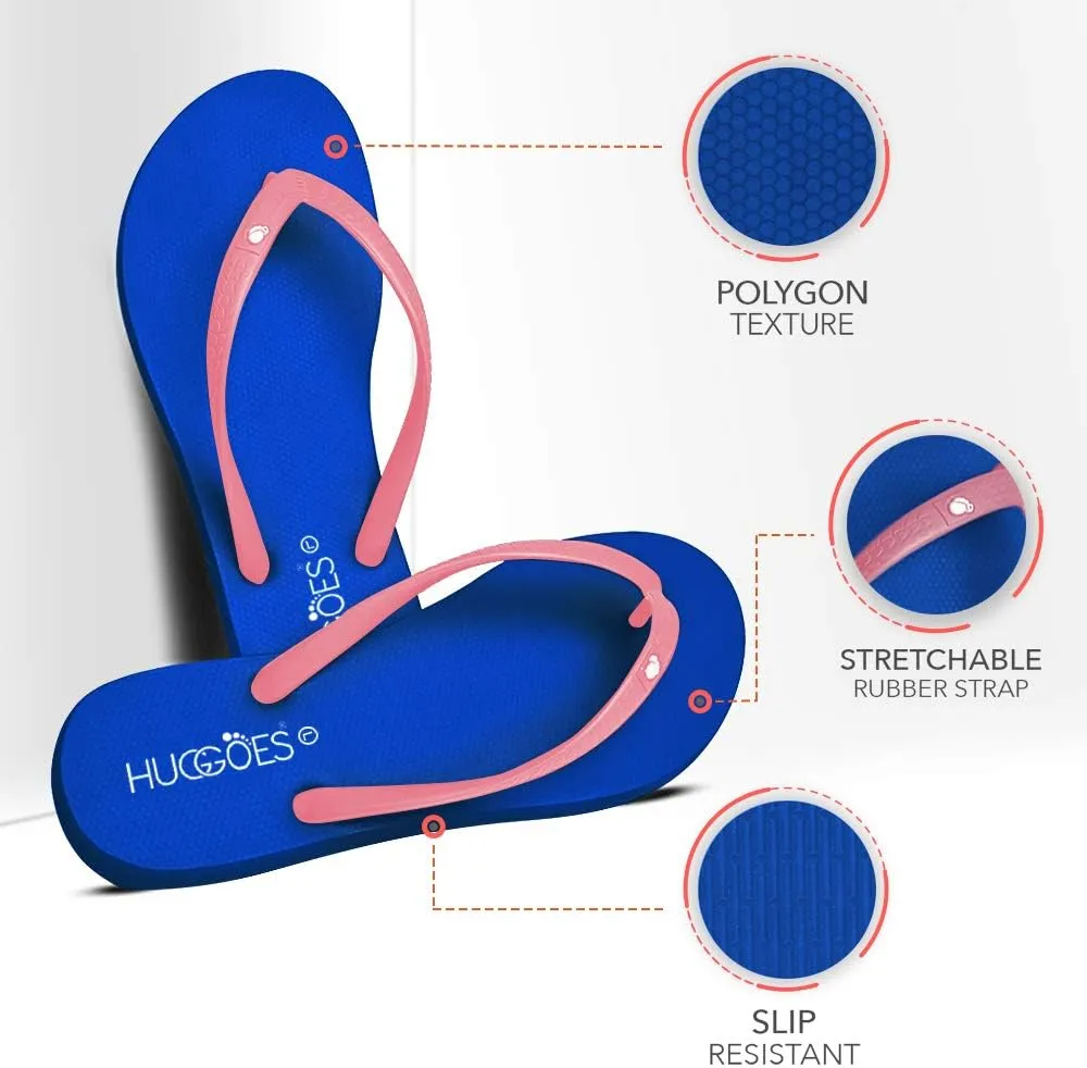 Ultra Soft Comfortable Natural Rubber Summer Beach Flip Flops For Women