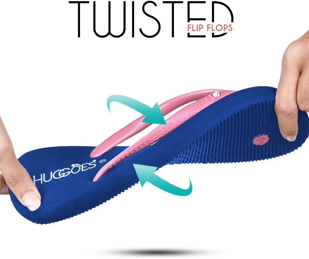 Ultra Soft Comfortable Natural Rubber Summer Beach Flip Flops For Women