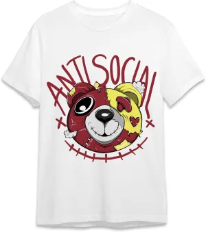 Unisex T-Shirt Match JOR.dan 1s Playoffs (Anti Social Head BER)