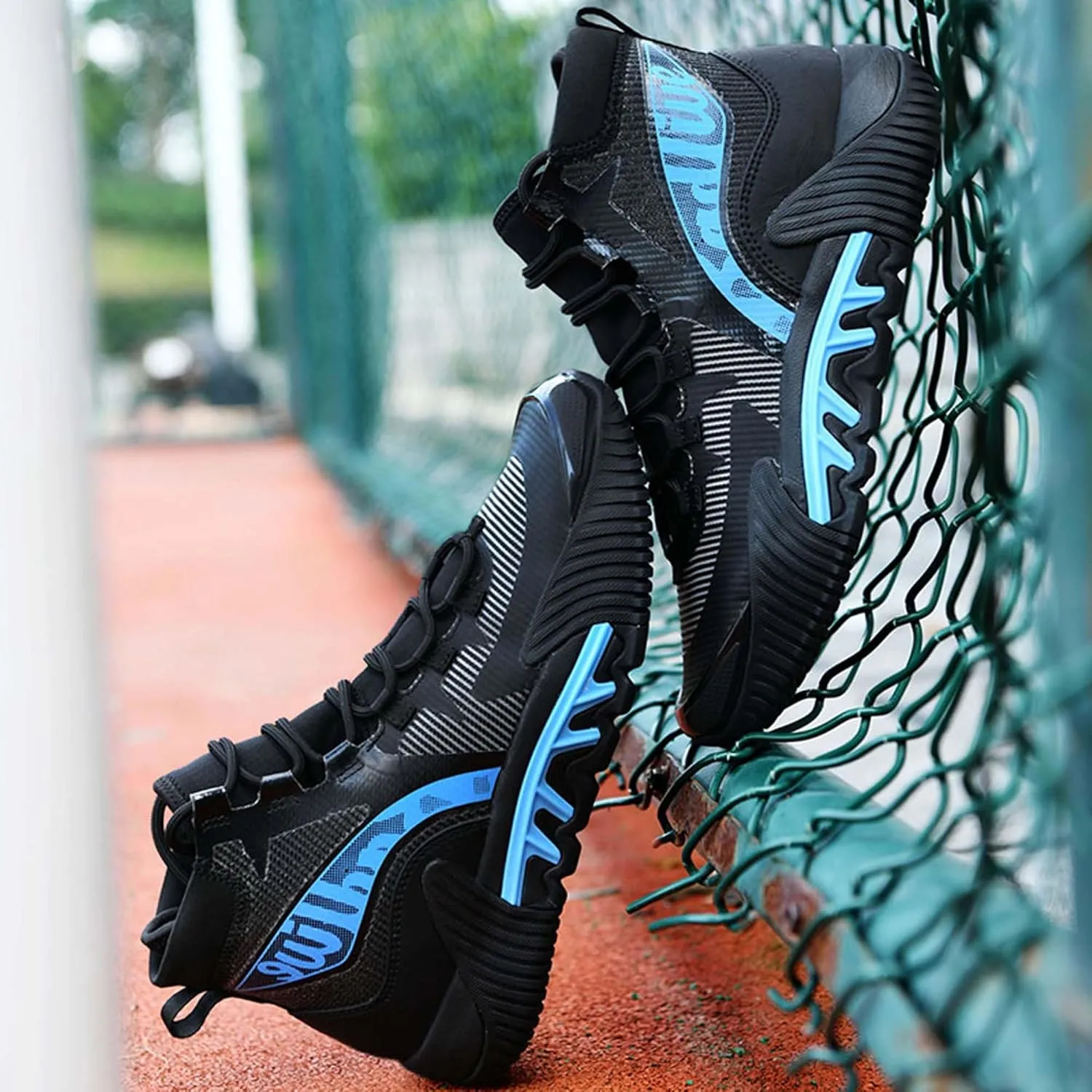 Usoway Men's Basketball Shoes Fashion Sneakers Breathable Non-Slip Walking Outdoor Training Sports Running Shoes Cushioned Fitness Tennis Shoes