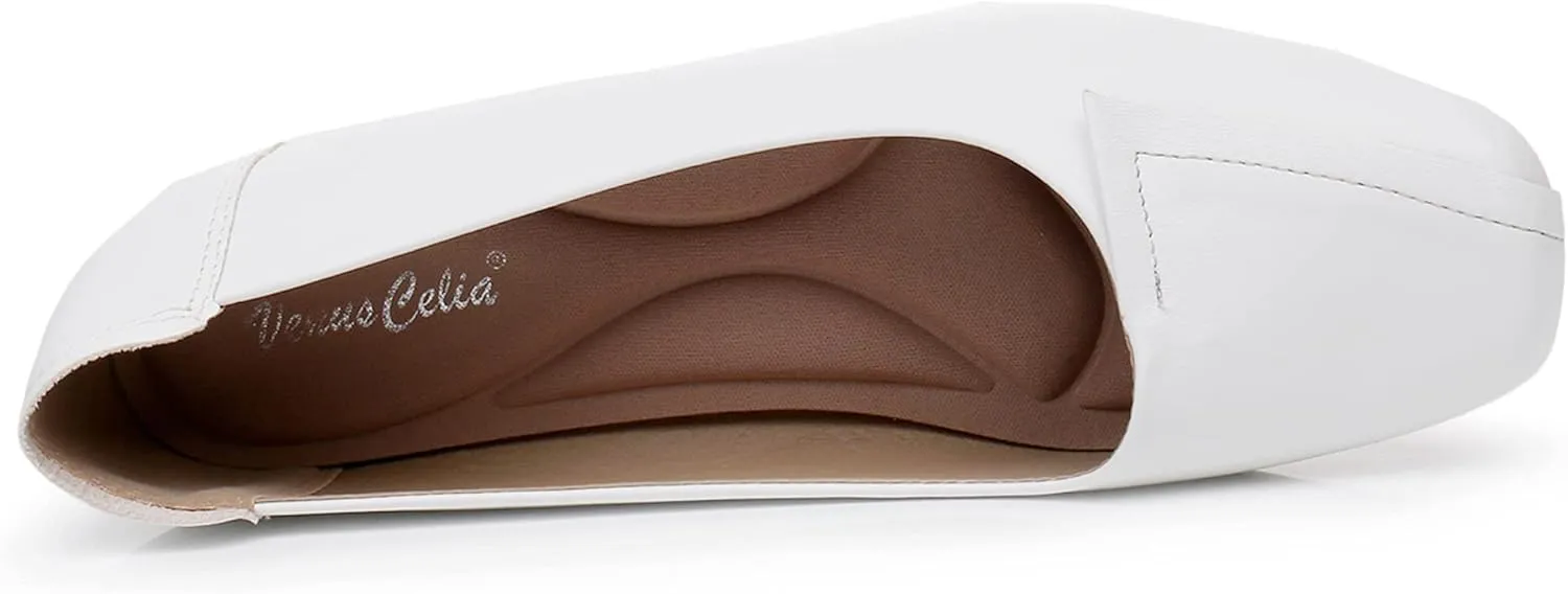 VenusCelia Women's Plain Dance Flat Shoe
