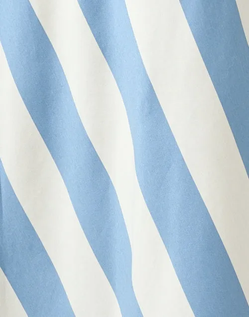 Vidim Blue and White Striped Skirt