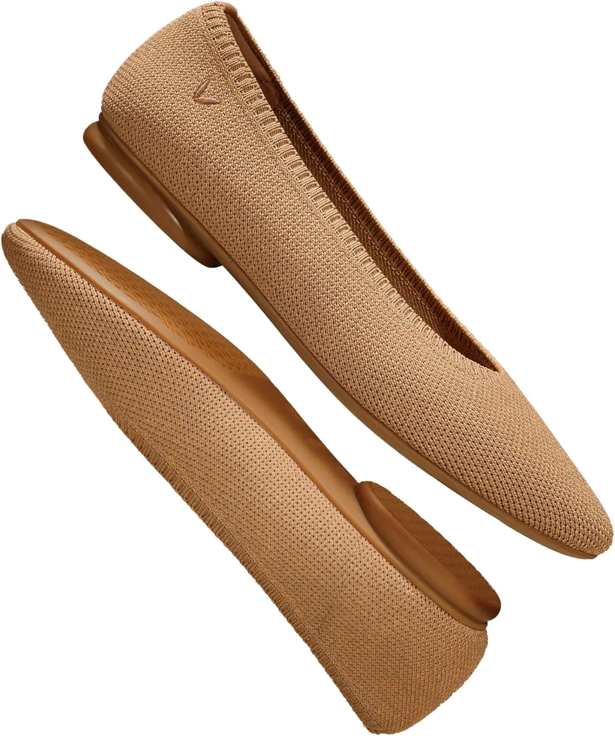 VIVAIA Almond-Toe Ballet Flats Women's Casual Flats Slip on Comfortable shoes cute flats for women(Tamia 2.0)