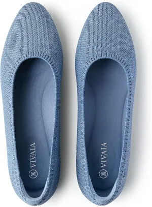 VIVAIA Almond-Toe Ballet Flats Women's Casual Flats Slip on Comfortable shoes cute flats for women(Tamia 2.0)