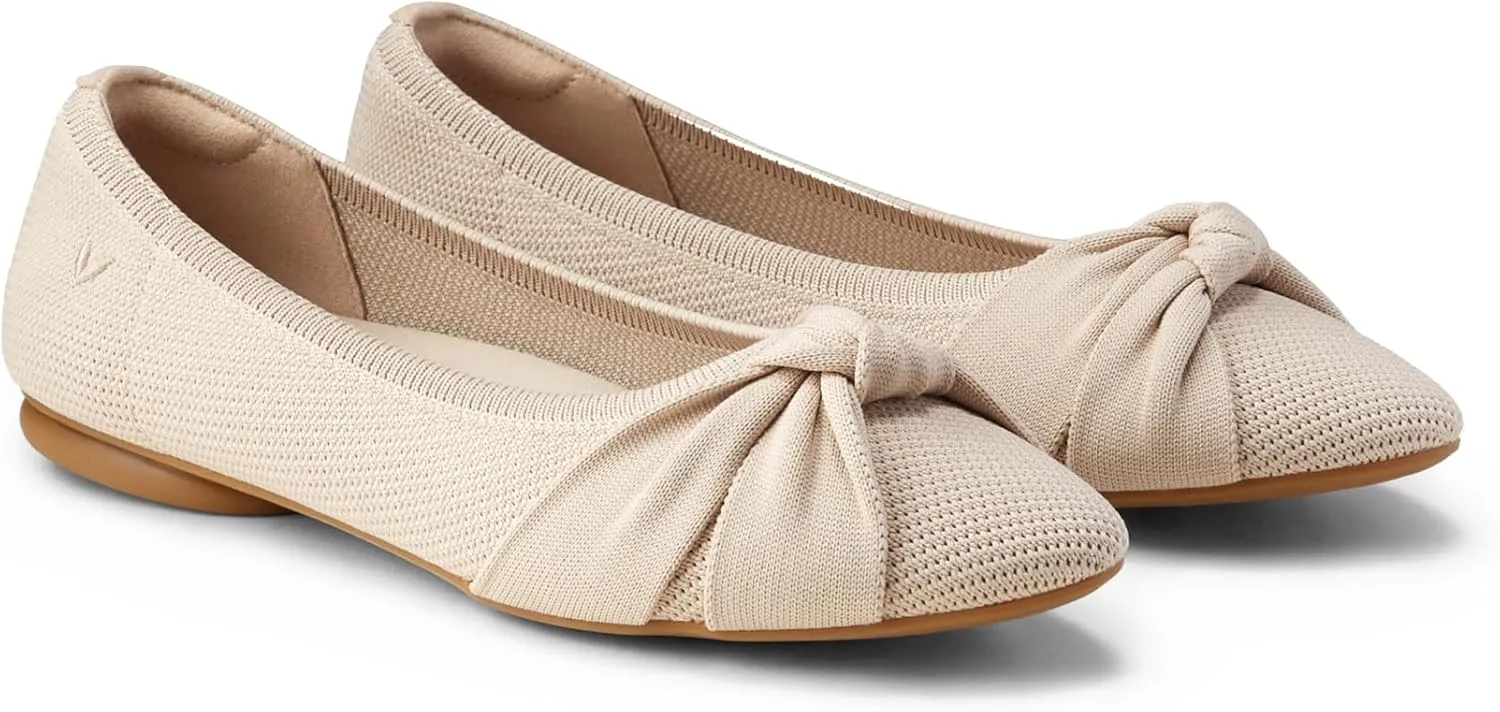 VIVAIA BiBi Women's Comfortable Flats, Casual Ballet Slip-on for Barbie Fans, Canvas or Denim, Round Toe, Pull-On, Rubber Sole, Female, Adults