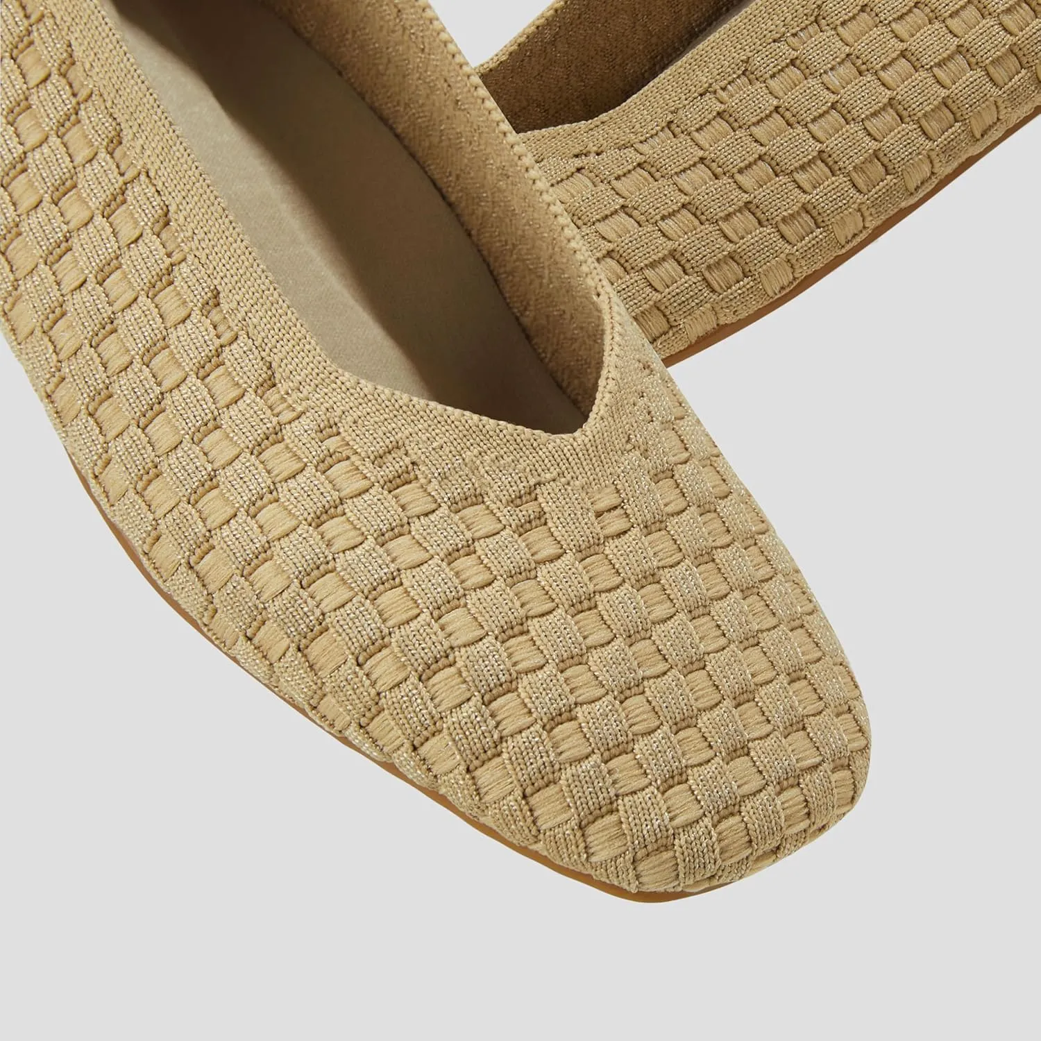 VIVAIA Margot 2.0 Women's Casual Flats Slip on Washable Ballet Flats Shoes Comfortable Square-Toe Style