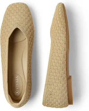 VIVAIA Margot 2.0 Women's Casual Flats Slip on Washable Ballet Flats Shoes Comfortable Square-Toe Style