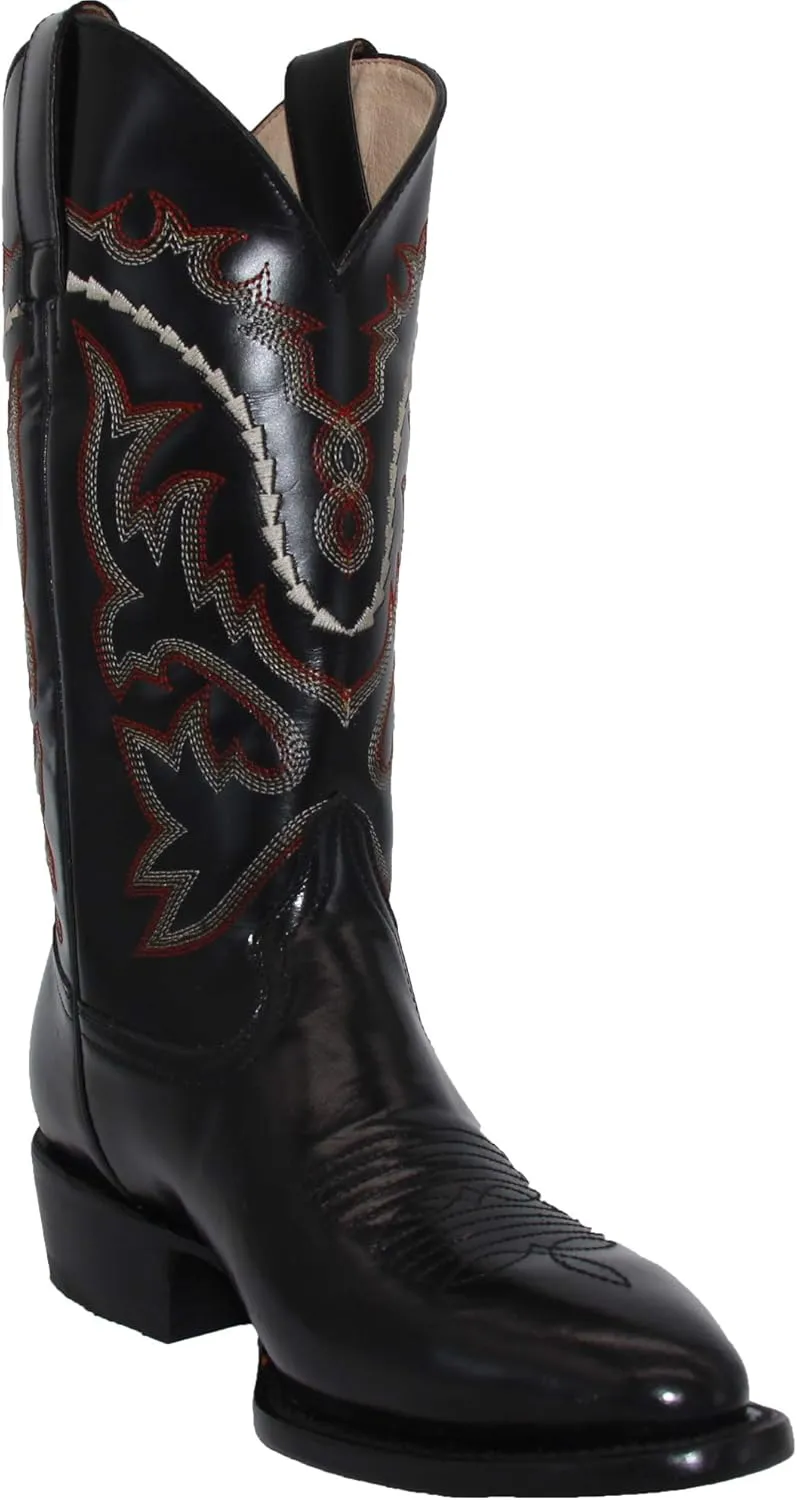 Western Shops Mens Genuine Leather Chameleon Design Western Cowboy Boot