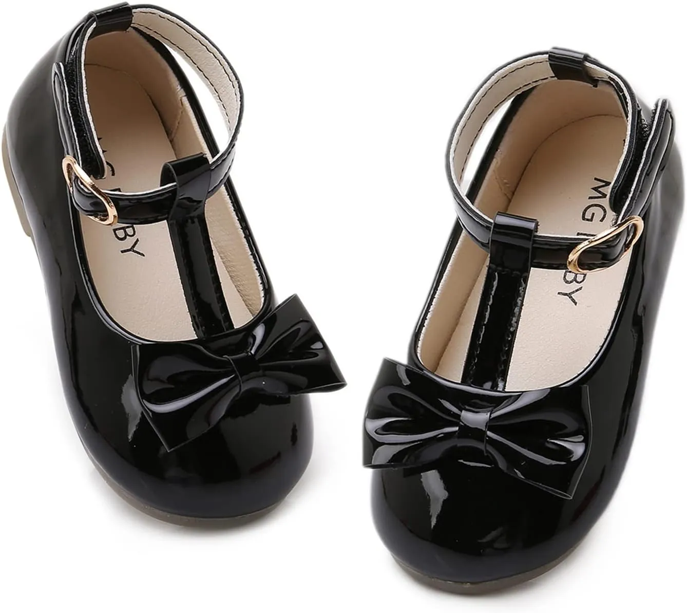 WILLFUN Toddler Little Girls Mary Jane Flats Bowknot Princess Dress Ballet Shoes Non-Slip Soft Sole School Party Girl’s Shoes