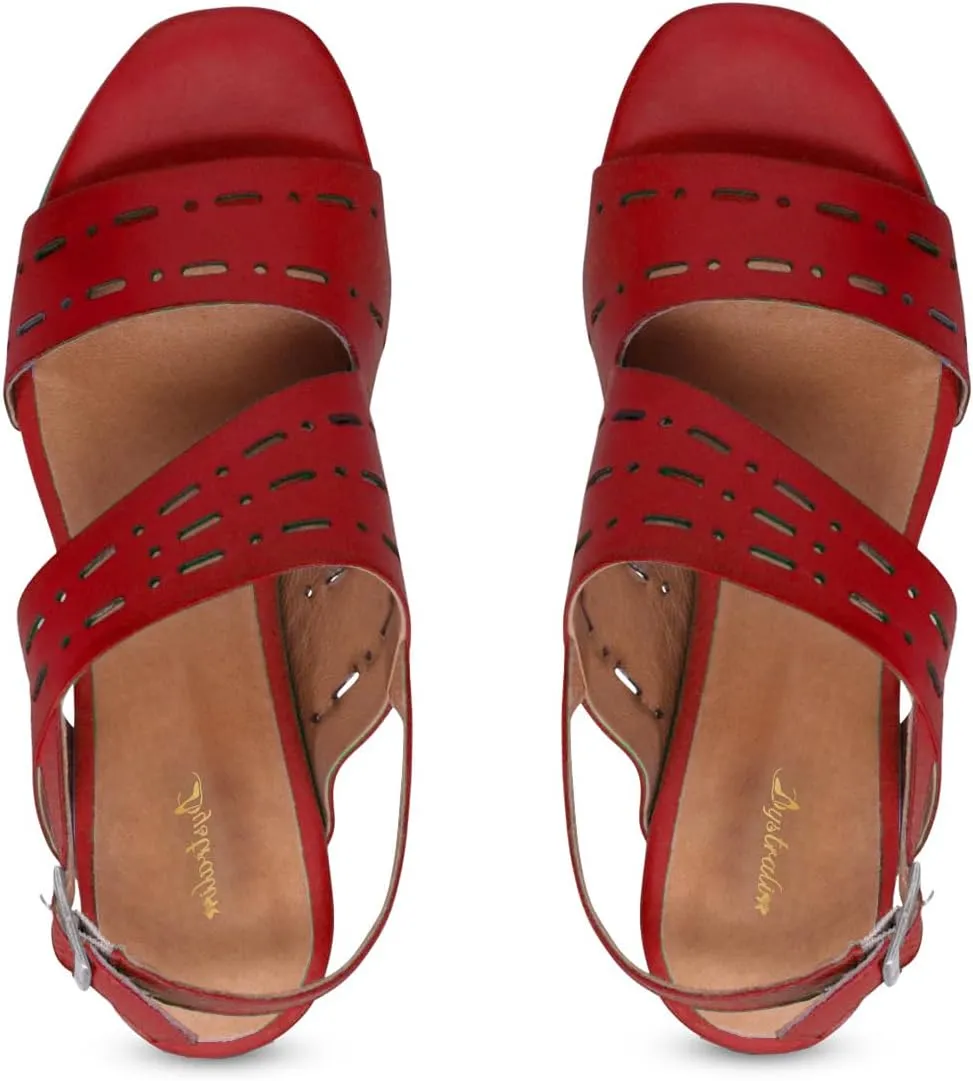 Women Chunky Heel Sandal Booties Peep Toe Slingback Sandals Cut Out 2 inch Block Heeled Sandals Open Toe Summer Heels Buckle Retro Casual Dress Party Matte 4-11 M US