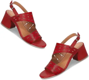 Women Chunky Heel Sandal Booties Peep Toe Slingback Sandals Cut Out 2 inch Block Heeled Sandals Open Toe Summer Heels Buckle Retro Casual Dress Party Matte 4-11 M US