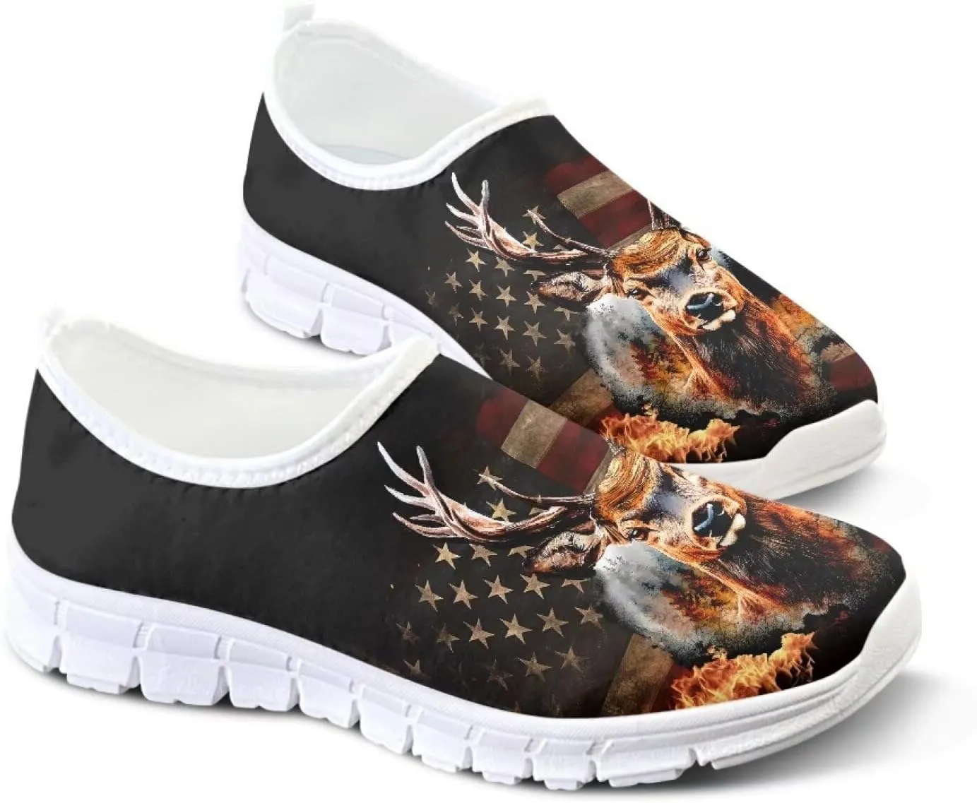 Women Slip On Sneakers Trendy Casual Shoes Womens Non Slip Walking Shoes