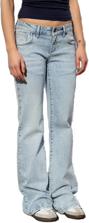 Women Y2k Jeans Low Rise Wide Leg Flare Denim Pants 90S Vintage Stretch Bell Bottom Trousers Streetwear