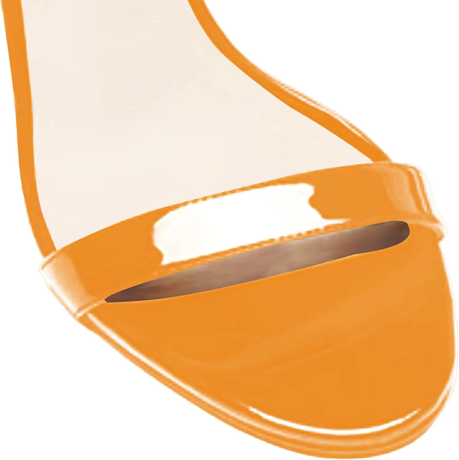 Women's 2 Inch Peep Open Toe Ankle Strap Patent Leather Kitten Low Heel Sandals Dress Shoes