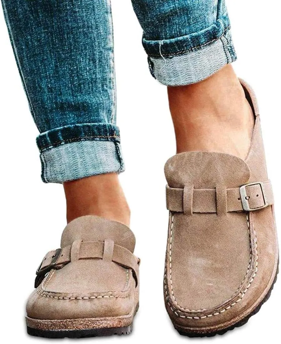 Women's & Men's Green Suede Casual Loafer Sandals Size EU 43