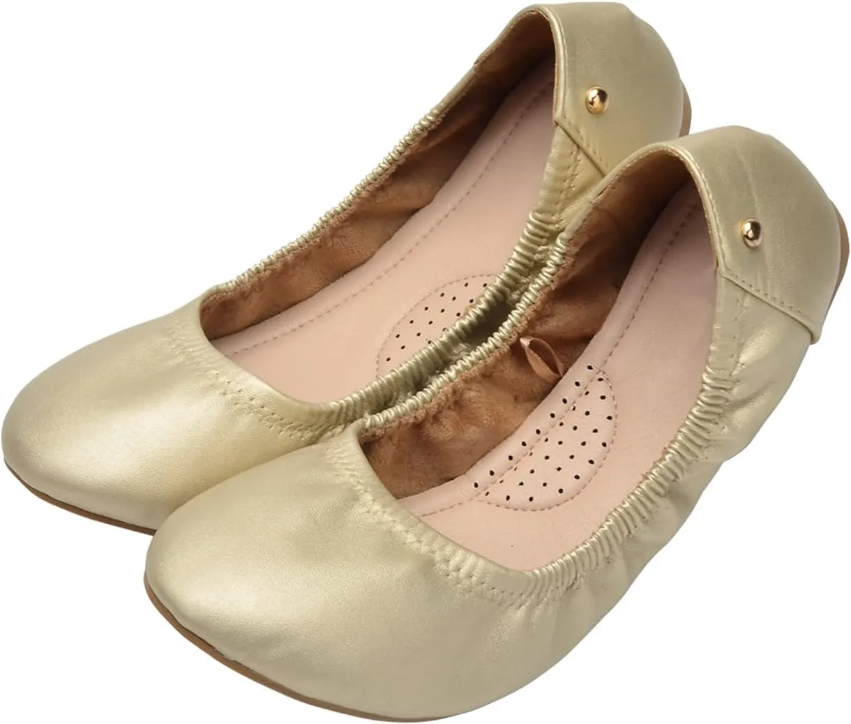 Women's Ballet Flats Dress Shoes for Women, Women Classic Round Toe Slip On Flat Walking Shoes, Women Casual Comfortable Soft Knit Black Leopard Flats Shoes