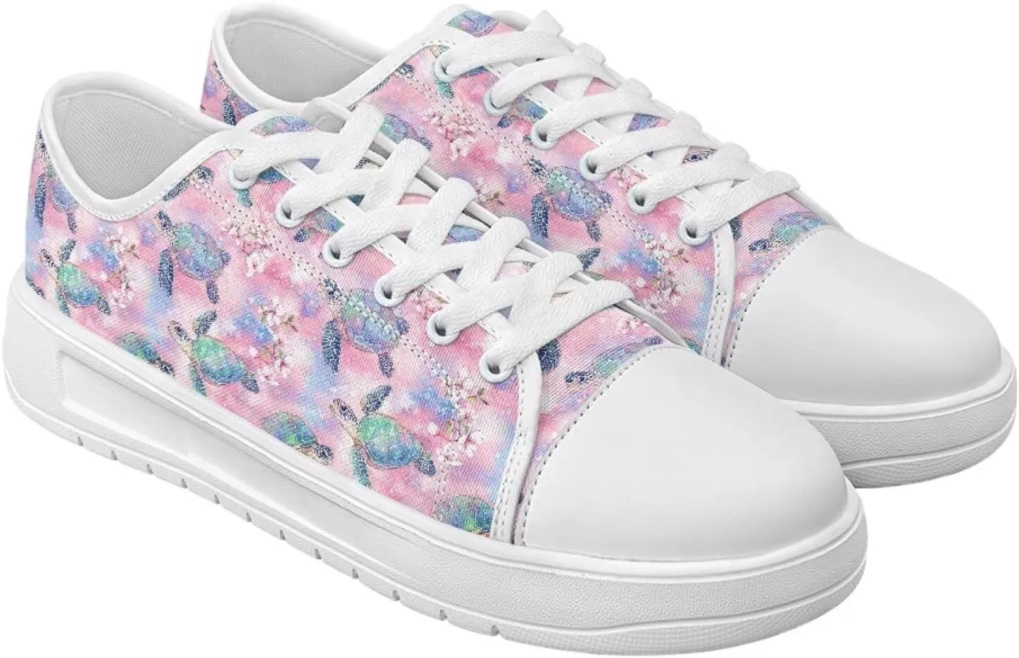 Womens Canvas Sneakers Lightweight Lace Up Fashion Comfortable Canvas Shoes Low Top Slip On Casual Tennis Walking Footwear