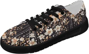 Women's Casual Canvas Sneakers Comfortable Low Top Walking Shoes Classic Lightweight Tennis Shoes Fashion Sneakers
