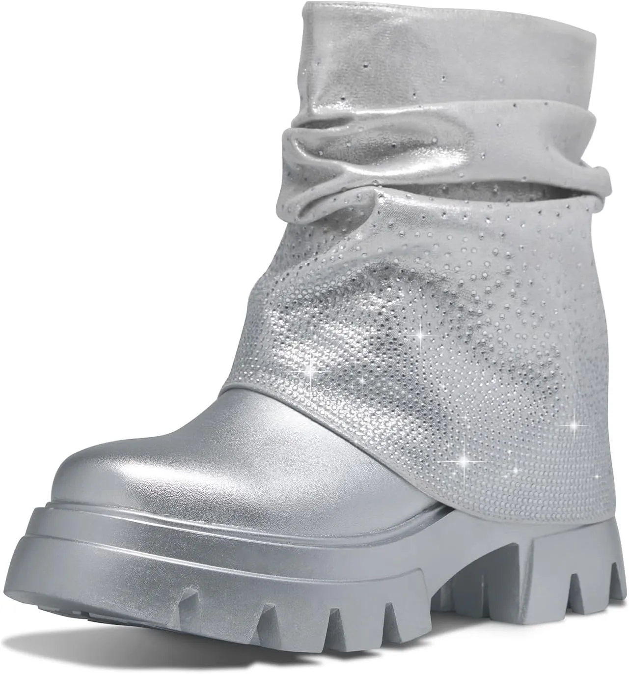 Women's Combat Boot Zebra Platform Ankle Adjustable Lace-Up Vamp Inside Zipper Fashion Party Boots