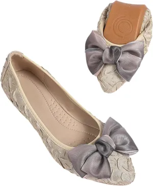 Womens Dressy Ballet Flats Soft Shoes for Women Comfortable Slip on Dress Shoes Foldable Flats for Women Casual