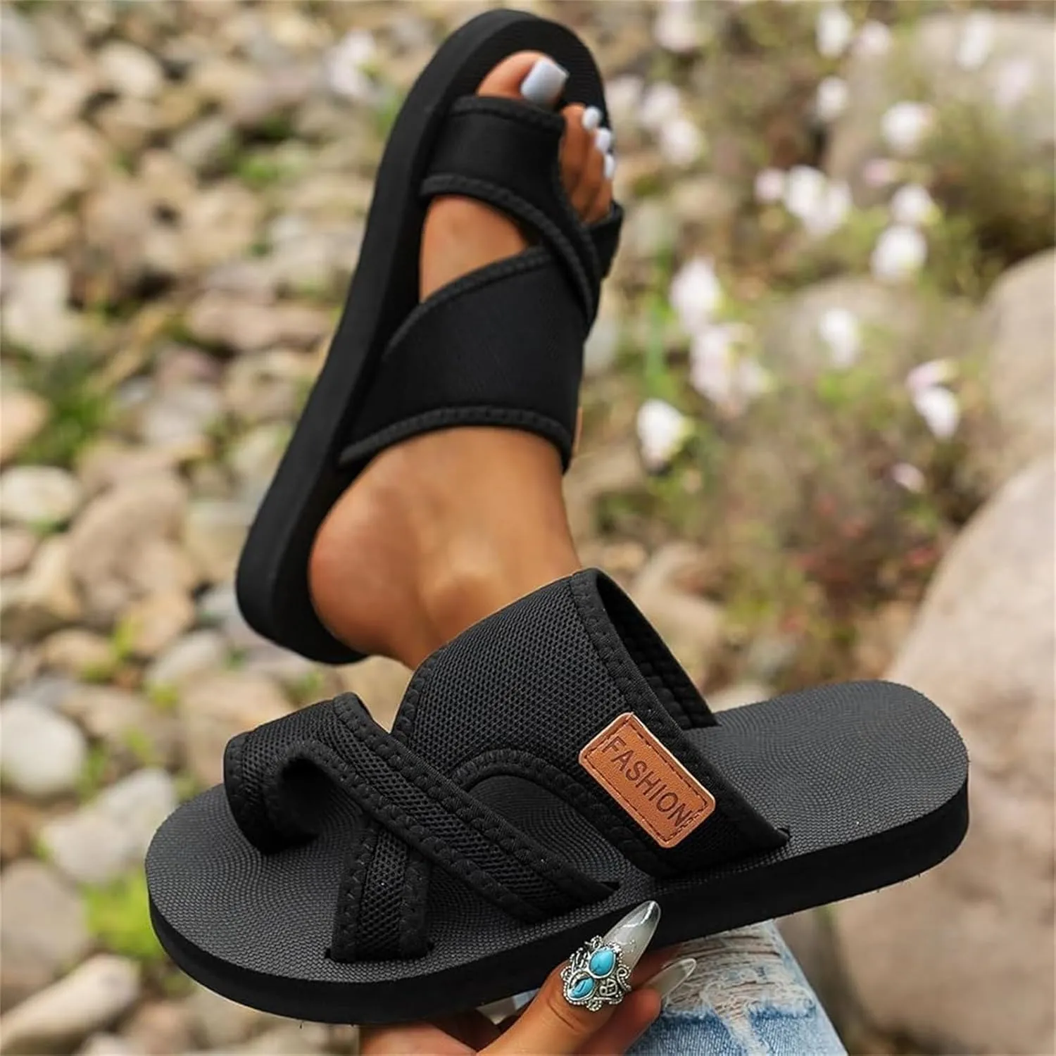 Womens Flip Flops Ladies Yoga Mat Comfortable Walking Thong Sandals With Plantar Fasciitis Arch Support Slip On