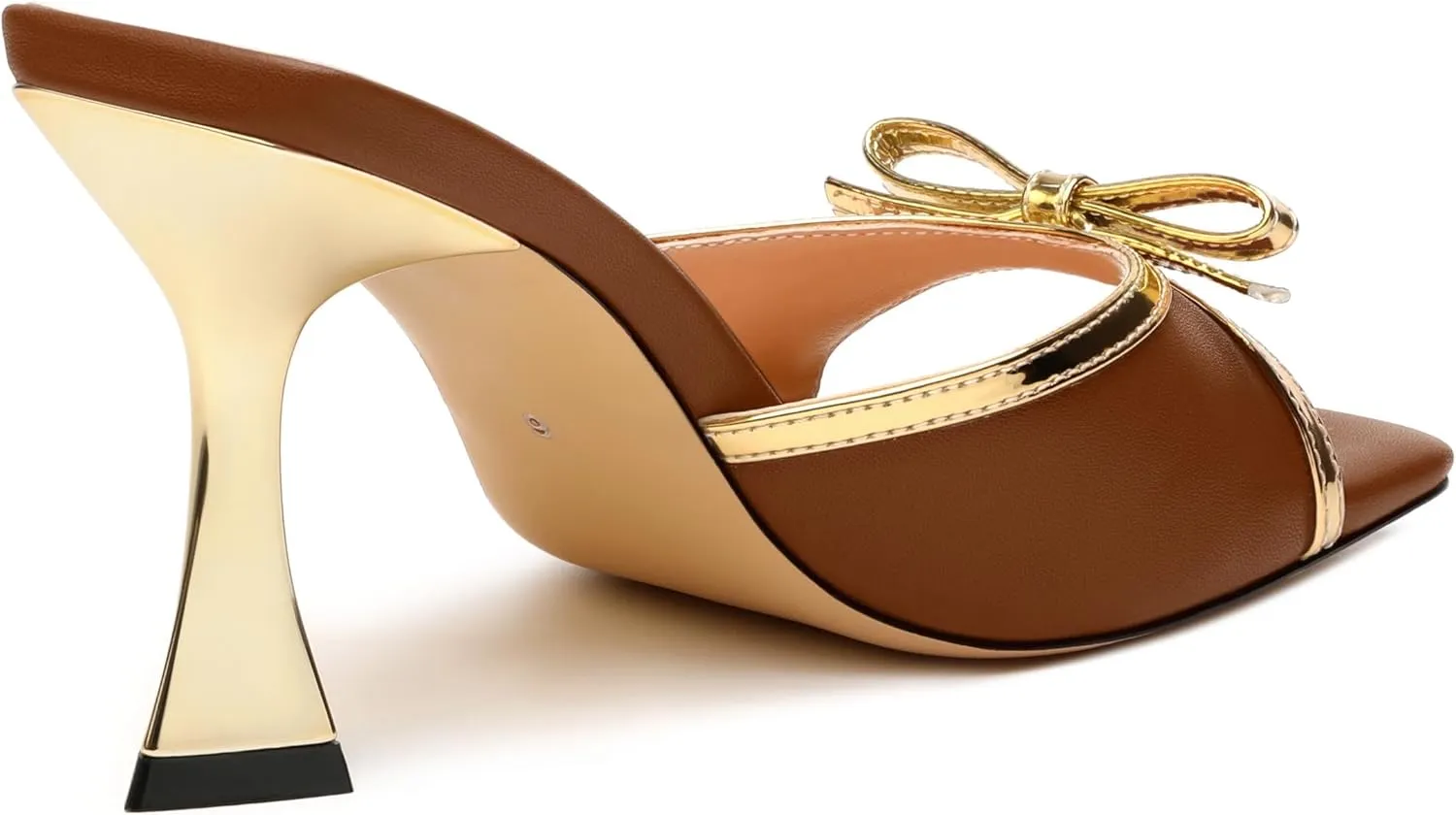 Women's Heeled Sandals, Open Square Toe Stilettos with Bow Detail, Fashion Dressy High Heels for Work, Parties & Daily Outings