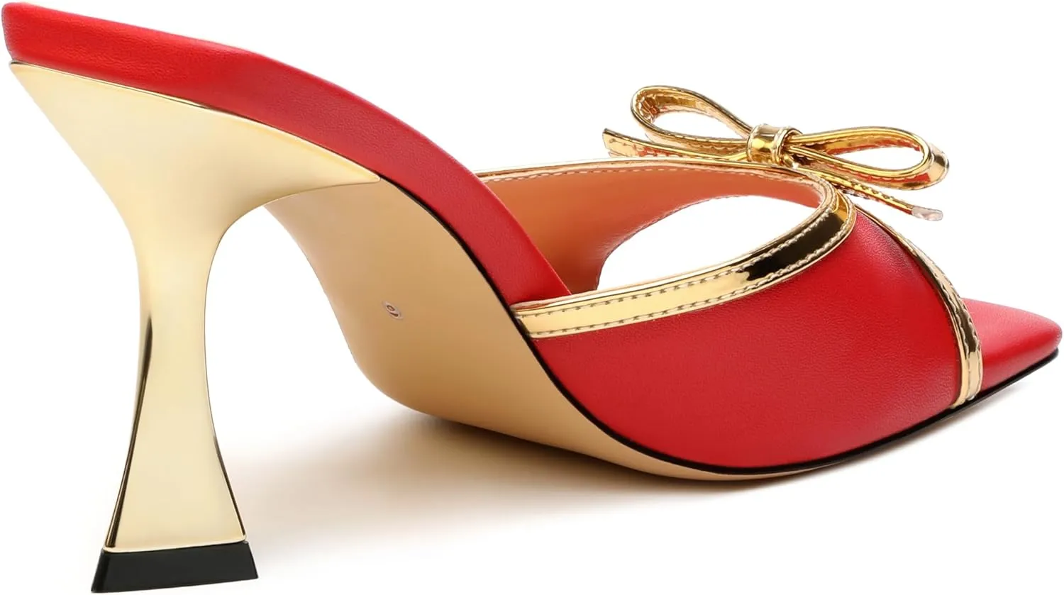 Women's Heeled Sandals, Open Square Toe Stilettos with Bow Detail, Fashion Dressy High Heels for Work, Parties & Daily Outings