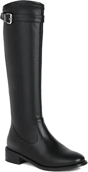Women's Knee Length Boots, Fashionable British Style High Heeled Knight Boots, Classic Spring and Autumn - Calf Boots