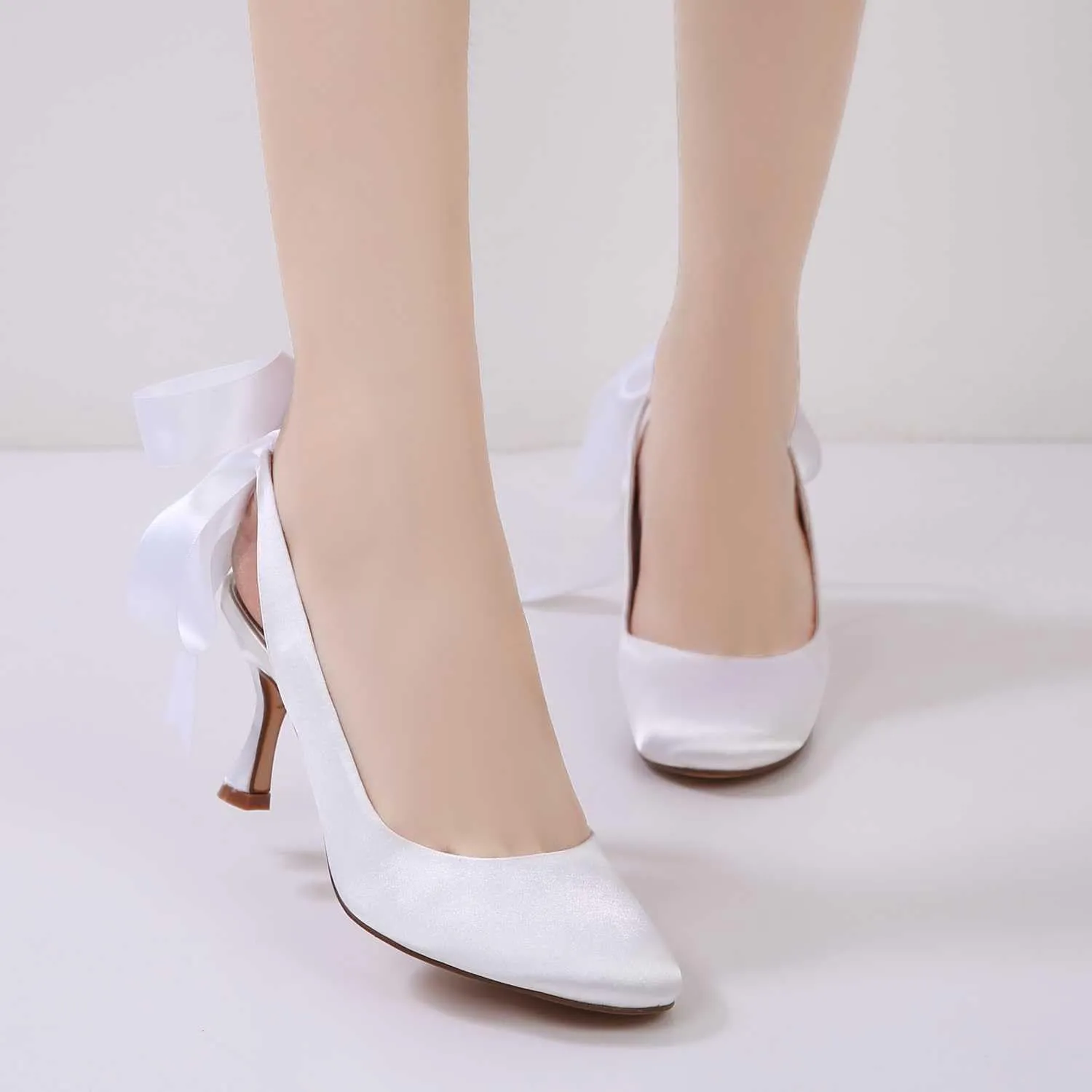 Women's Mary Jane Low Kitten Heel Pumps Closed Toe Slip On Dress Office Work Bridal Wedding Party Shoes
