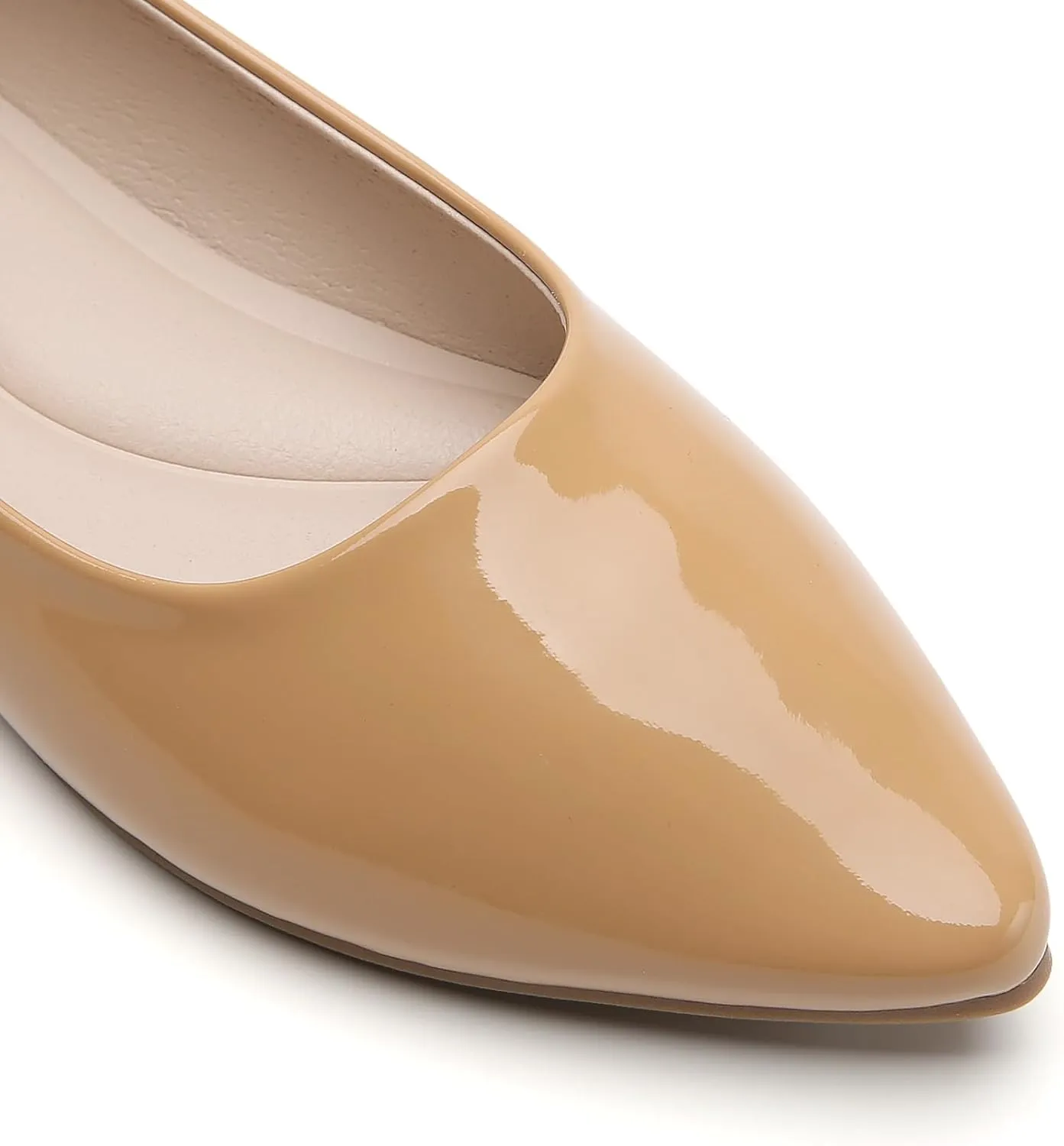 Women's Pointy Toe Loafer Flat Comfortable Faux Suede Work Shoes, Cute Penny Loafer Slip On Ballet Flat