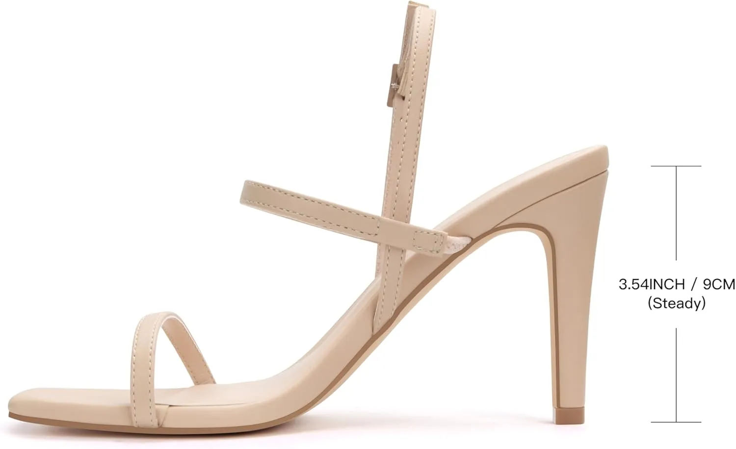 Women's Strappy High Heeled Sandals Open Toe Ankle Strap heels Comfy Weddings Shoes