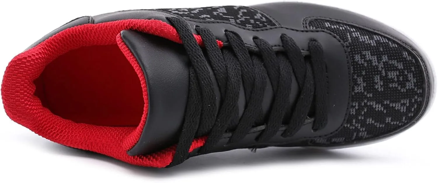 ZBYY High Heel Wedge Sneakers for Women Comfort Wedge Platform Athletic Tennis Sneakers Fitness Walking Shoes